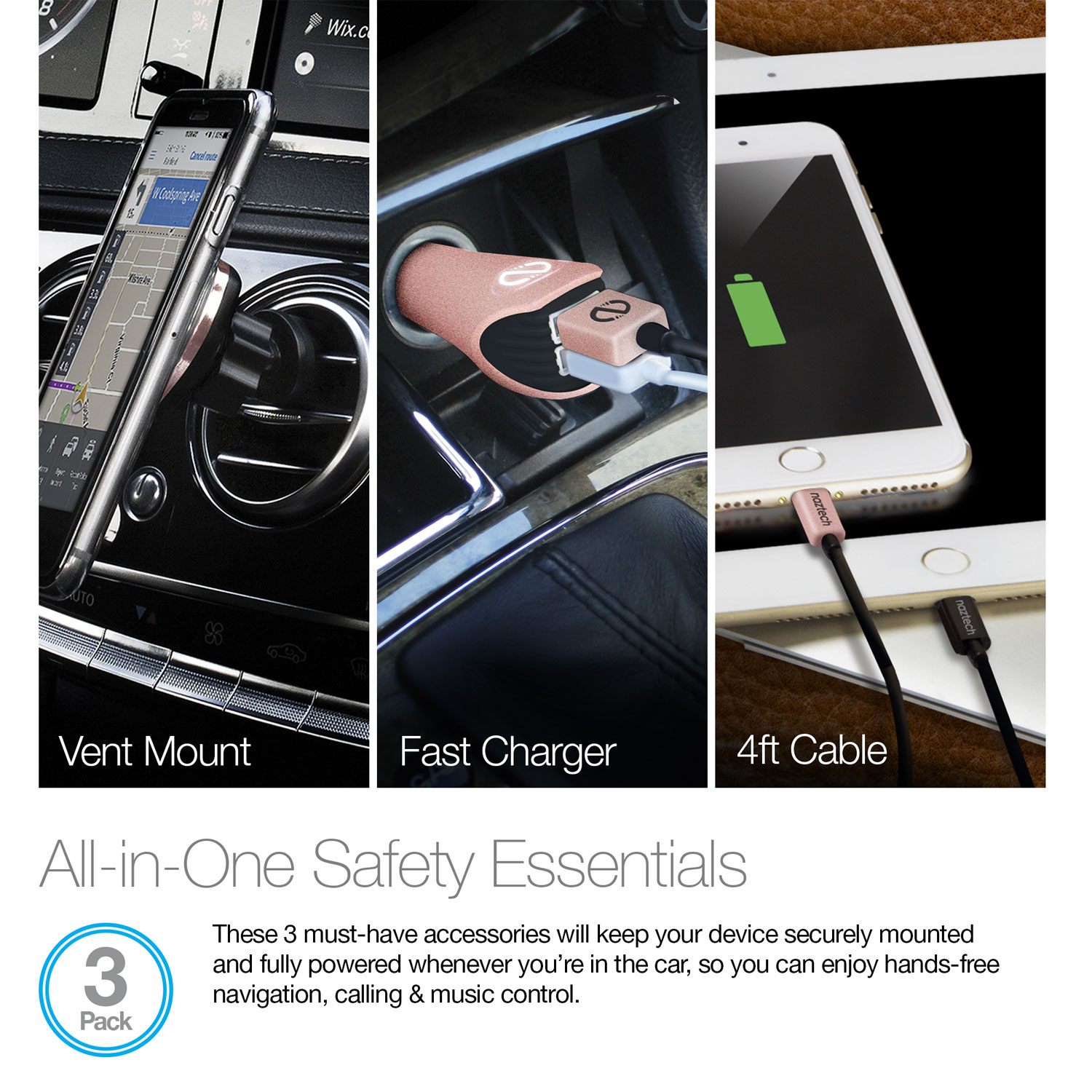 3 Piece MFI Magbuddy Car Kit