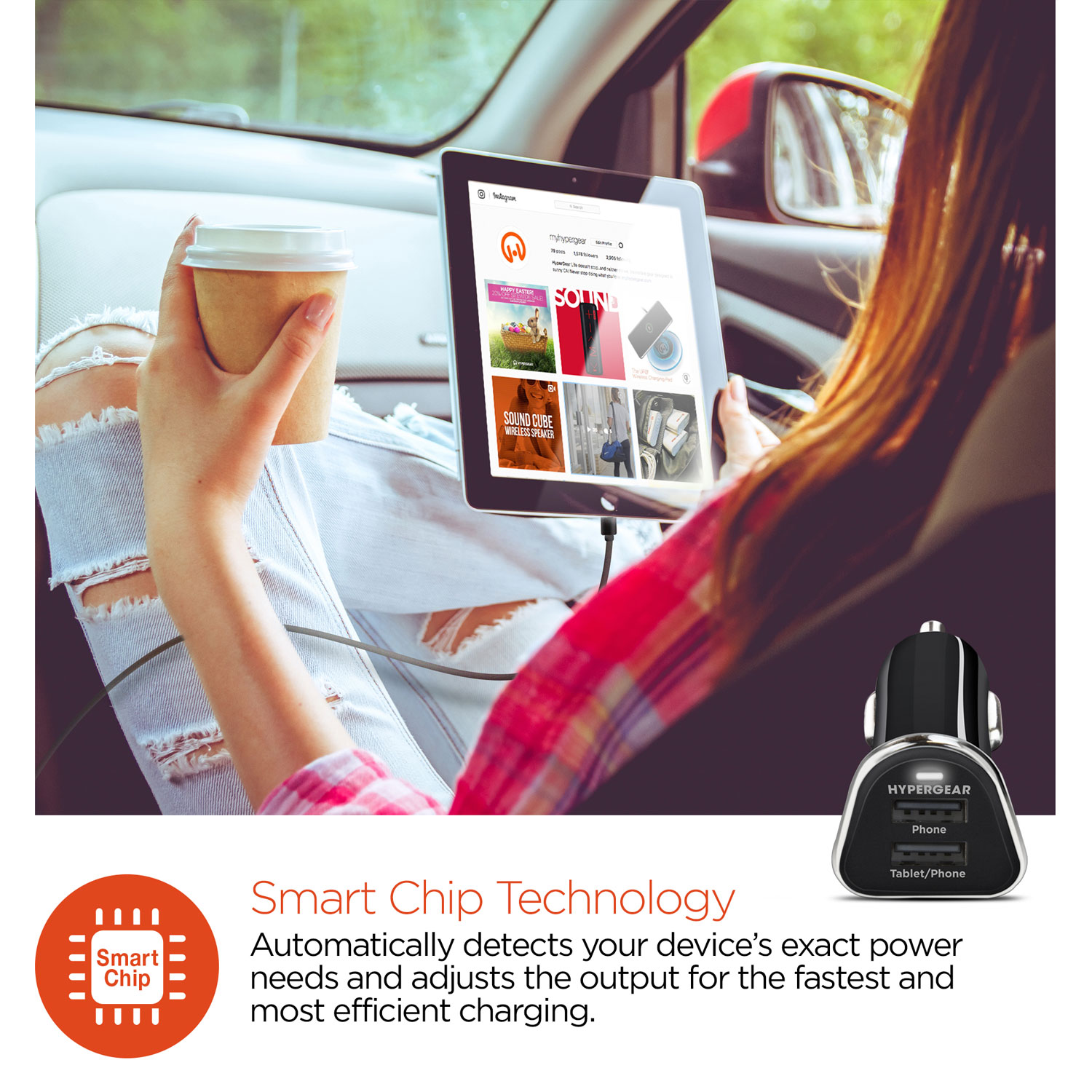 High-Power Dual USB 3.4A Car Charger