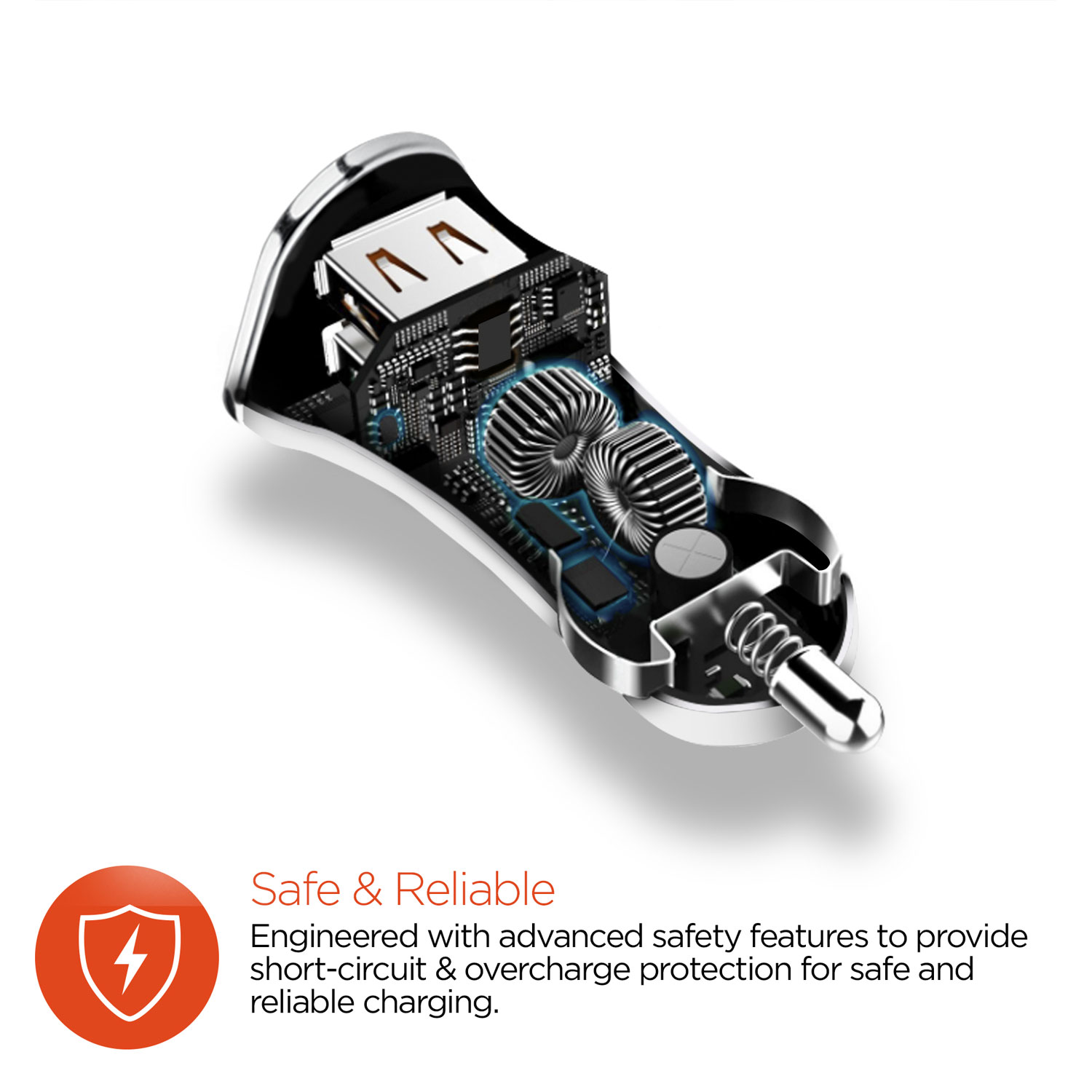 High-Power Dual USB 3.4A Car Charger