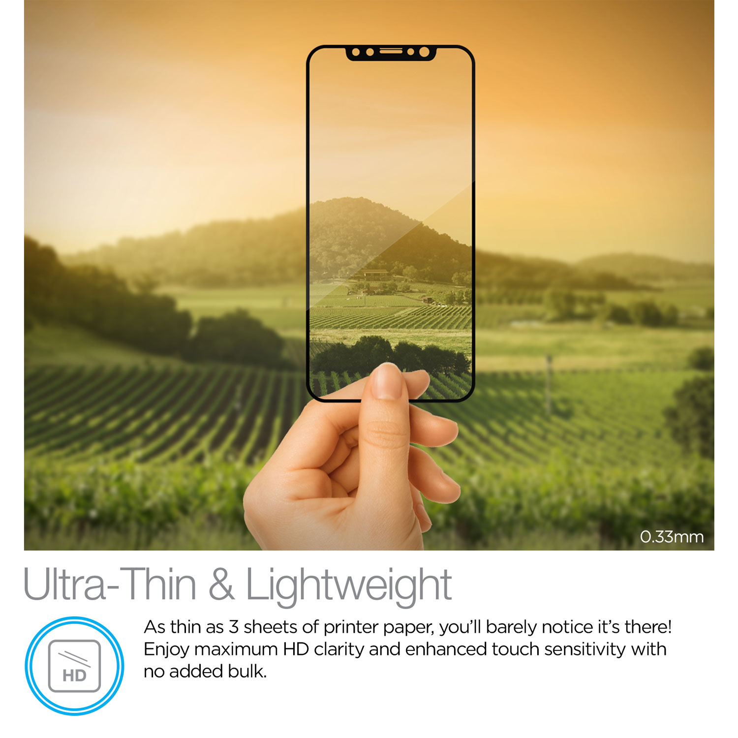 iPhone X Premium HD 3D Tempered Glass
