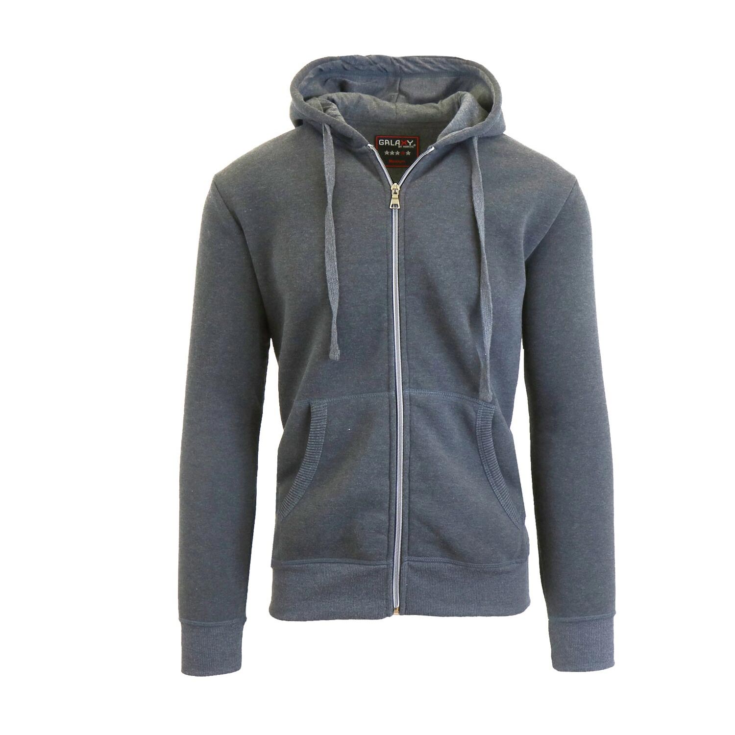 2 Pack Men's Zip-Up Fleece Hoodies