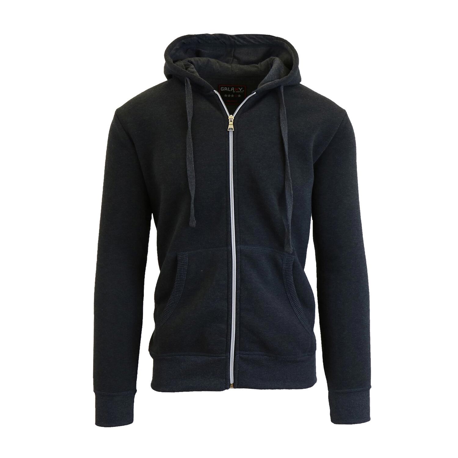 2 Pack Men's Zip-Up Fleece Hoodies