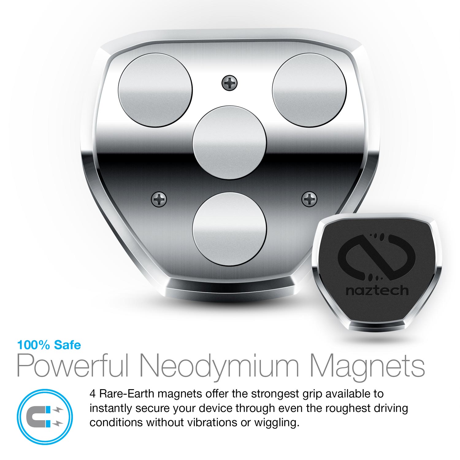 Naztech MagBuddy Universal Magnetic Anywhere+ Mount