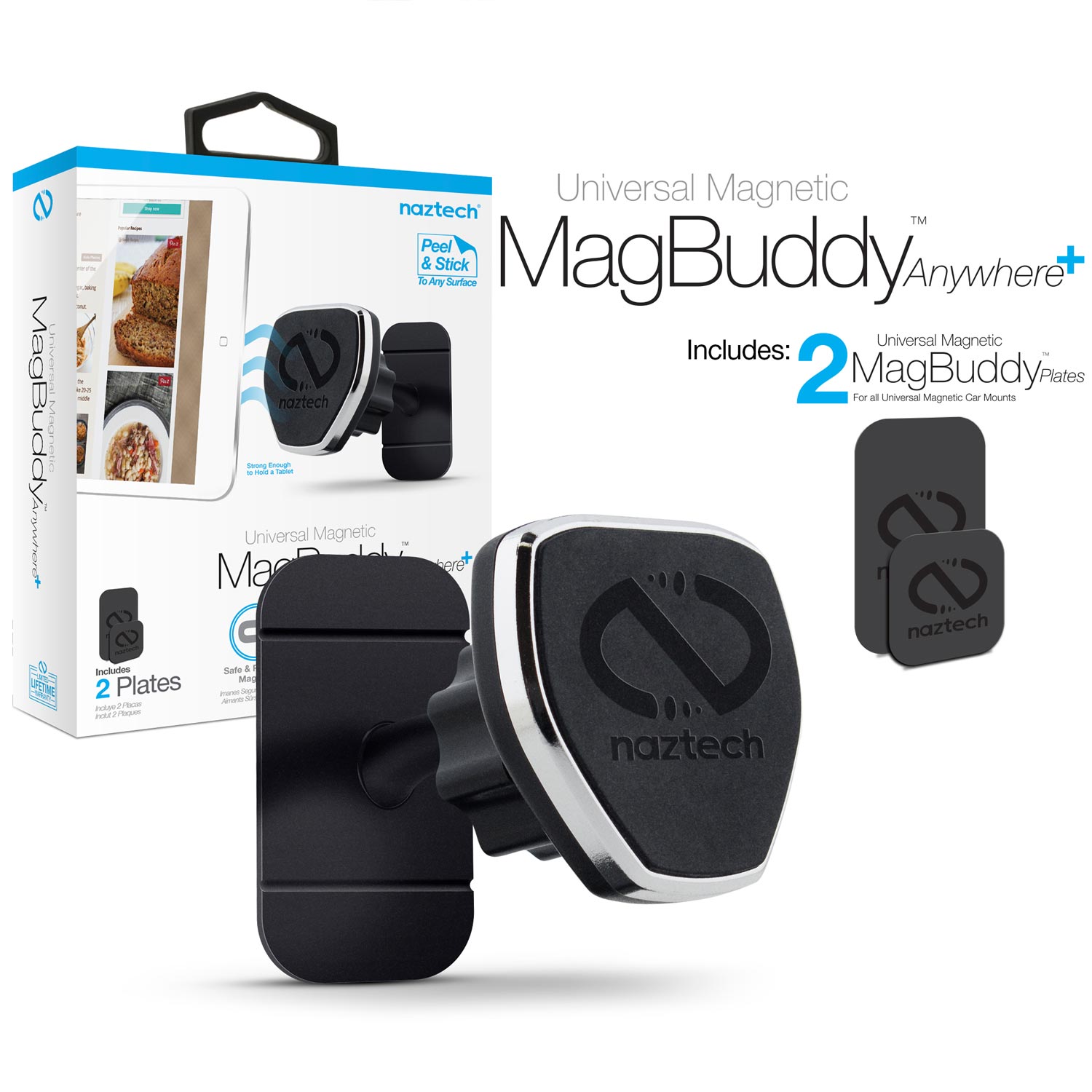Naztech MagBuddy Universal Magnetic Anywhere+ Mount