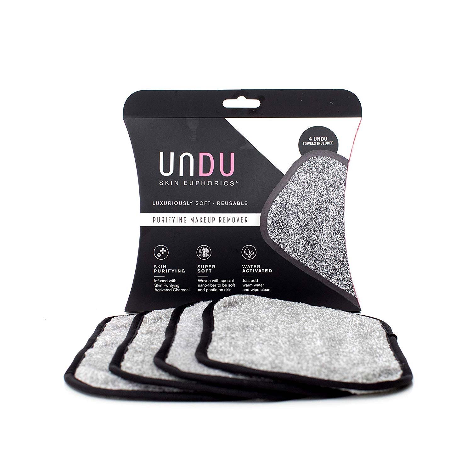 Reusable Nanofiber Makeup Remover Cloth With Activated Charcoal
