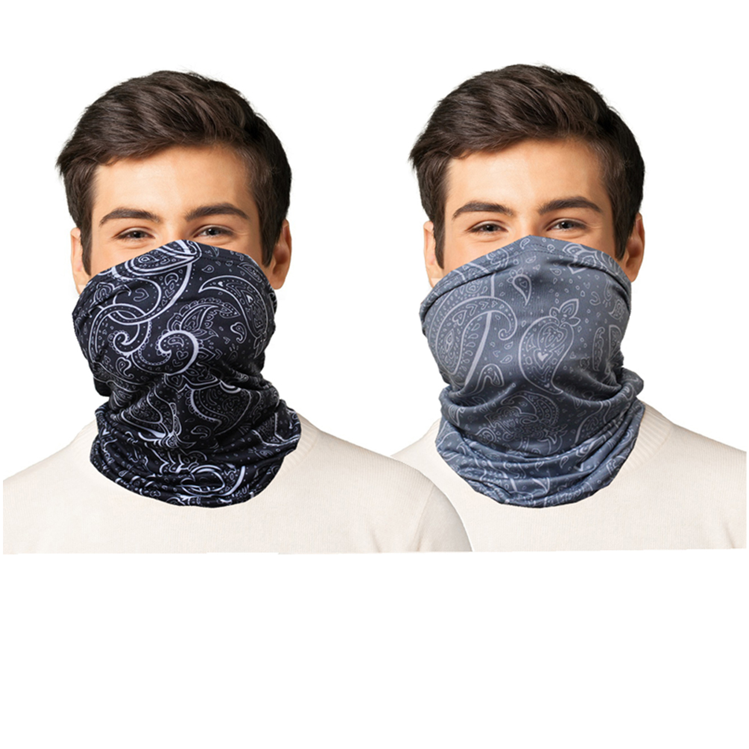 2 Or 4 Pack Reusable Washable Face Mask Neck Gaiters