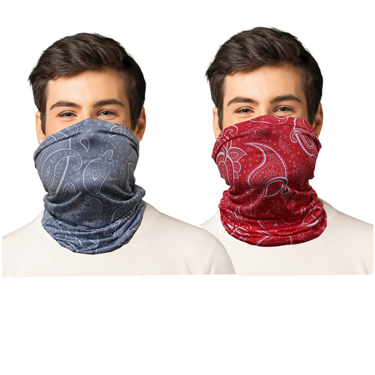 2 Or 4 Pack Reusable Washable Face Mask Neck Gaiters