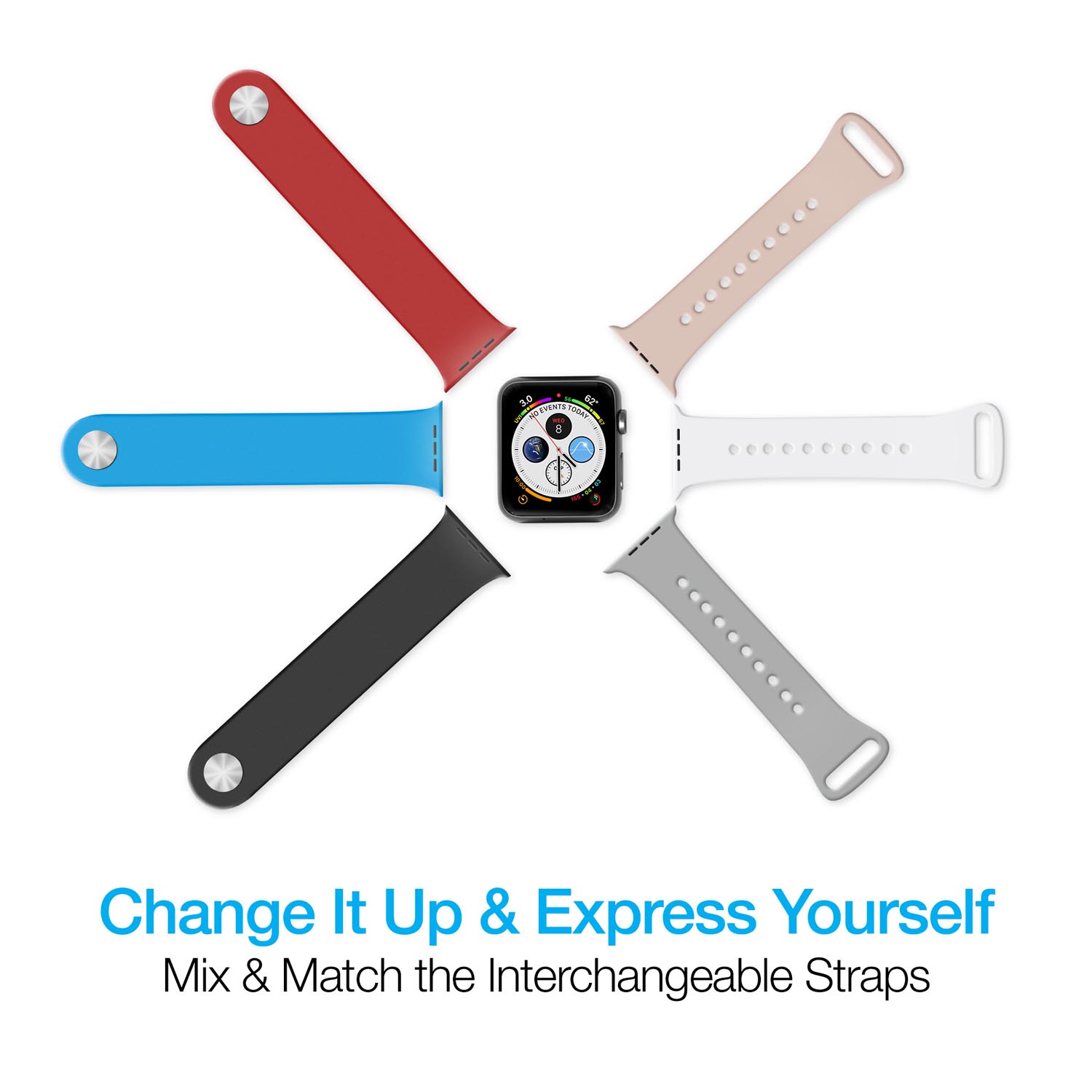 Naztech Silicone Band for Apple Watch