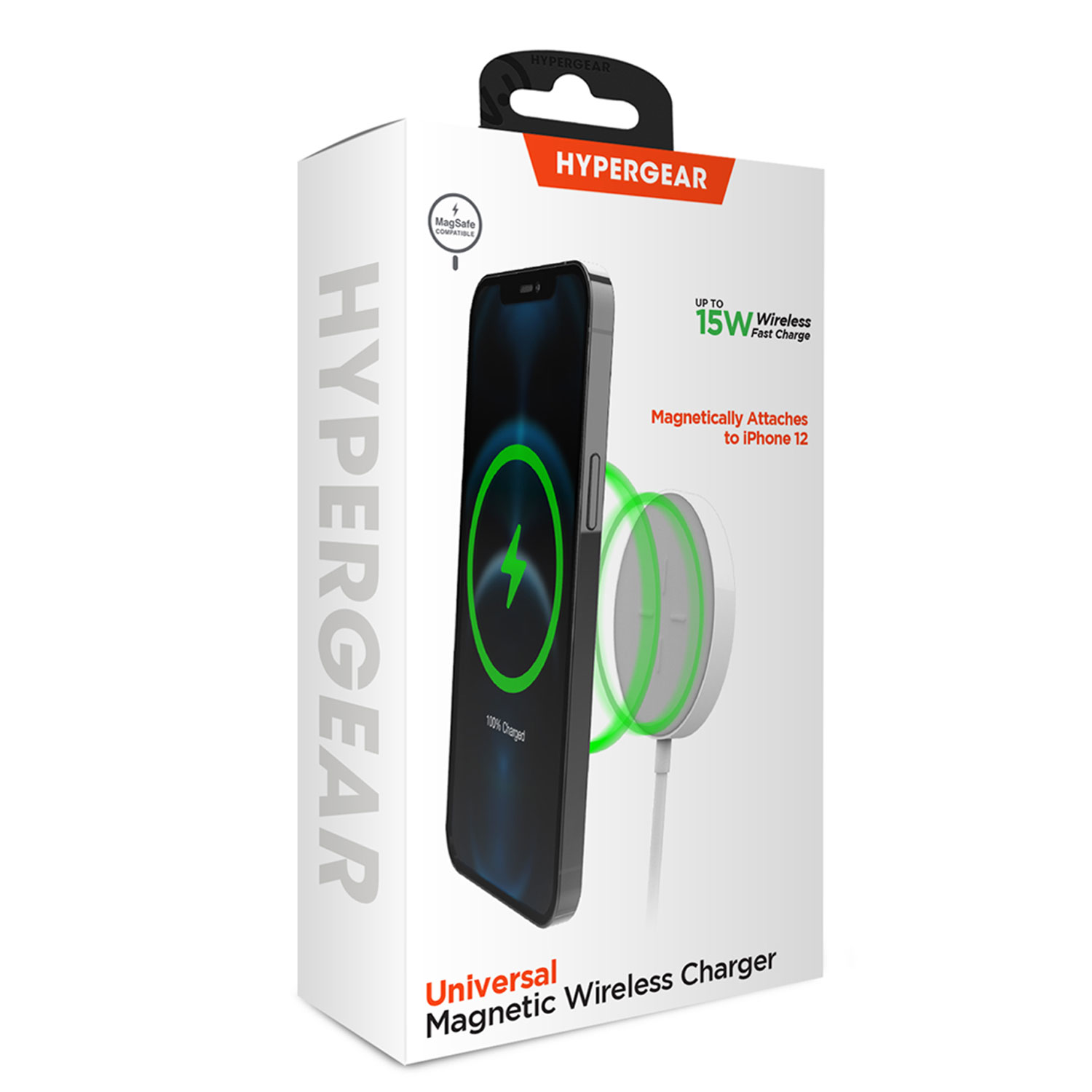 HyperGear Universal Magnetic 15w Wireless Fast Charger For iPhone 12 Series