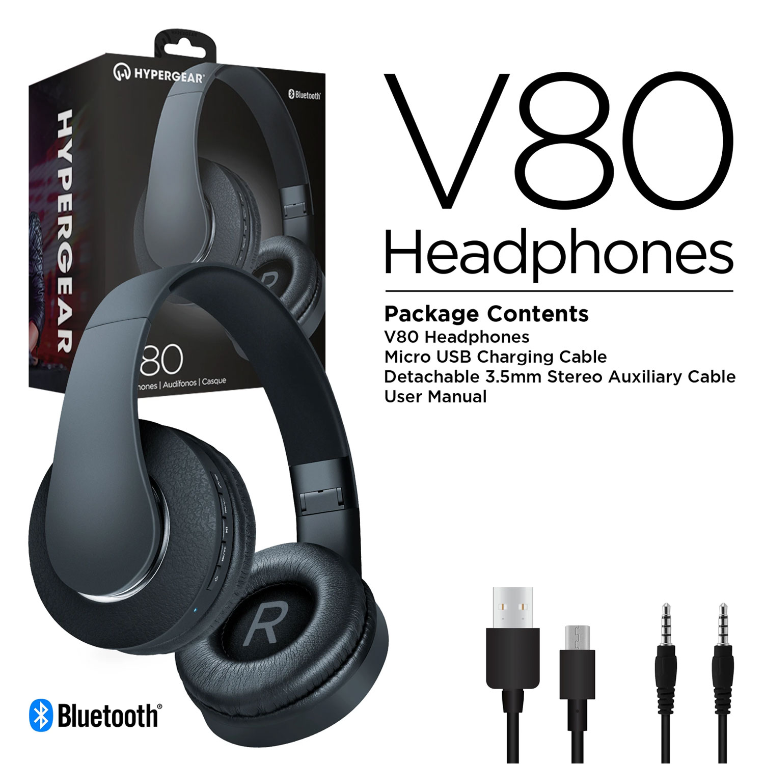 Bluetooth Headphones - V80