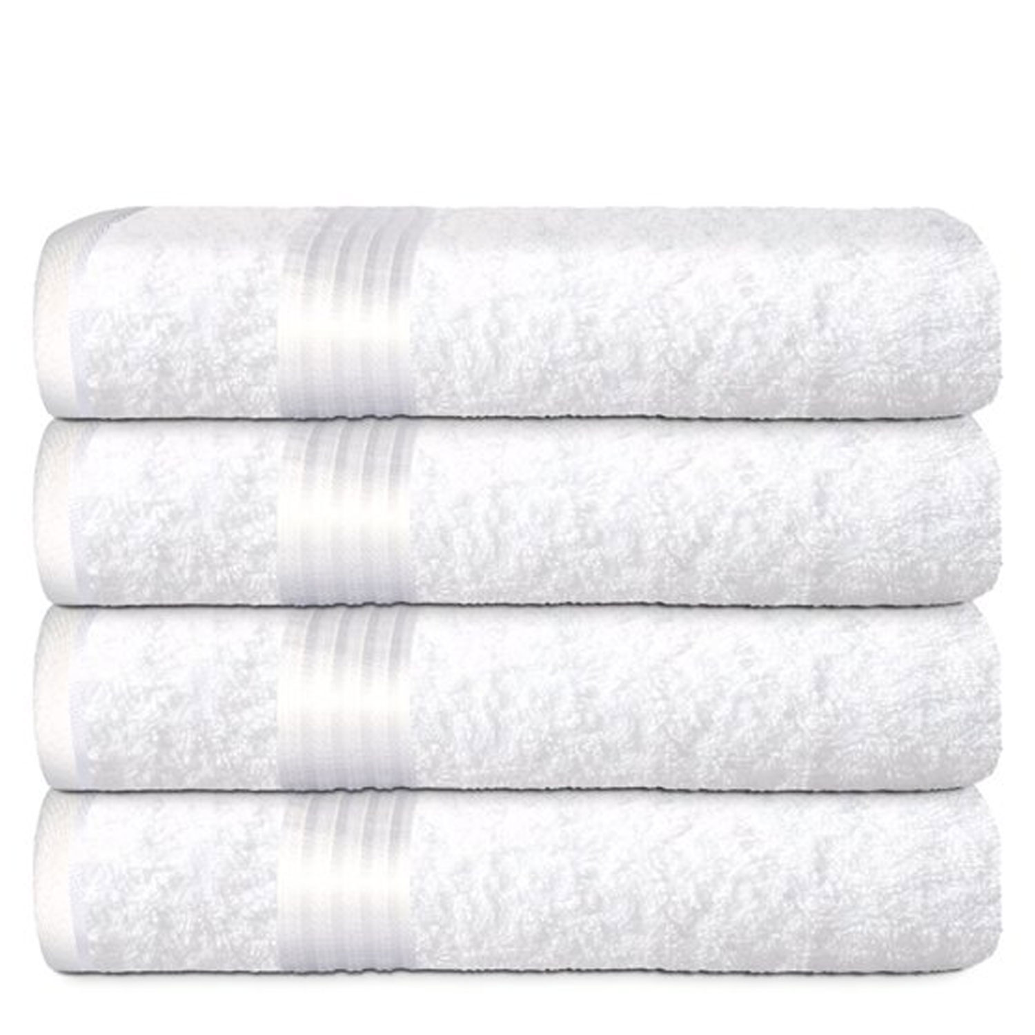 100% Cotton Bath Towel Set, 4 Piece