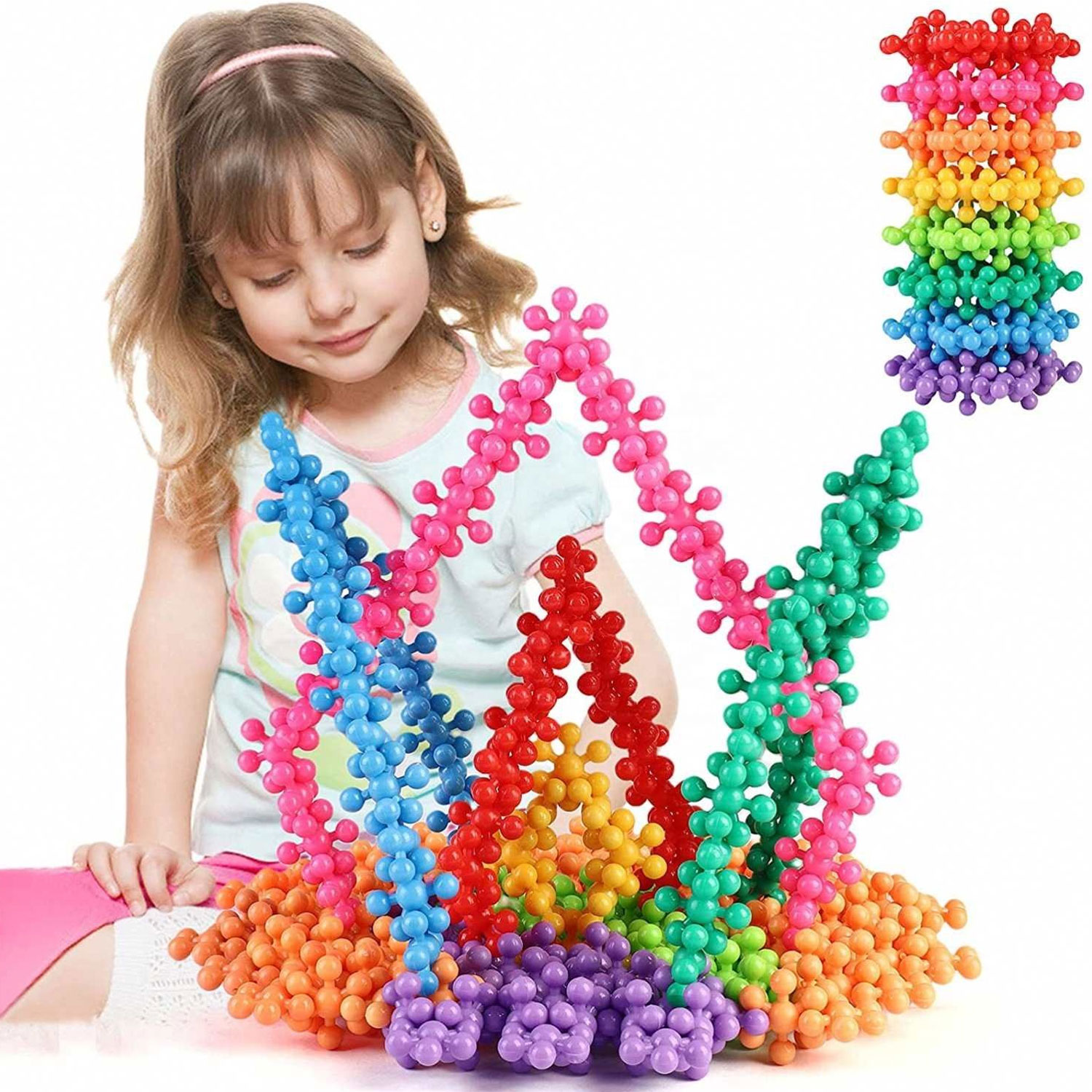 200-Piece 3D Interlocking Building Blocks Stem Toy