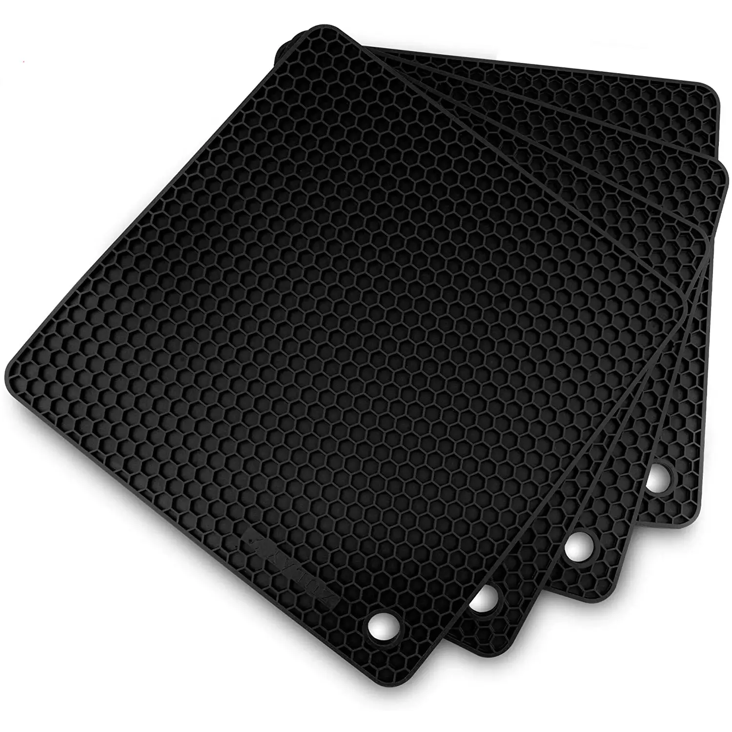 Silicone Trivet Mat Set - 4 Pack (7”x7”)