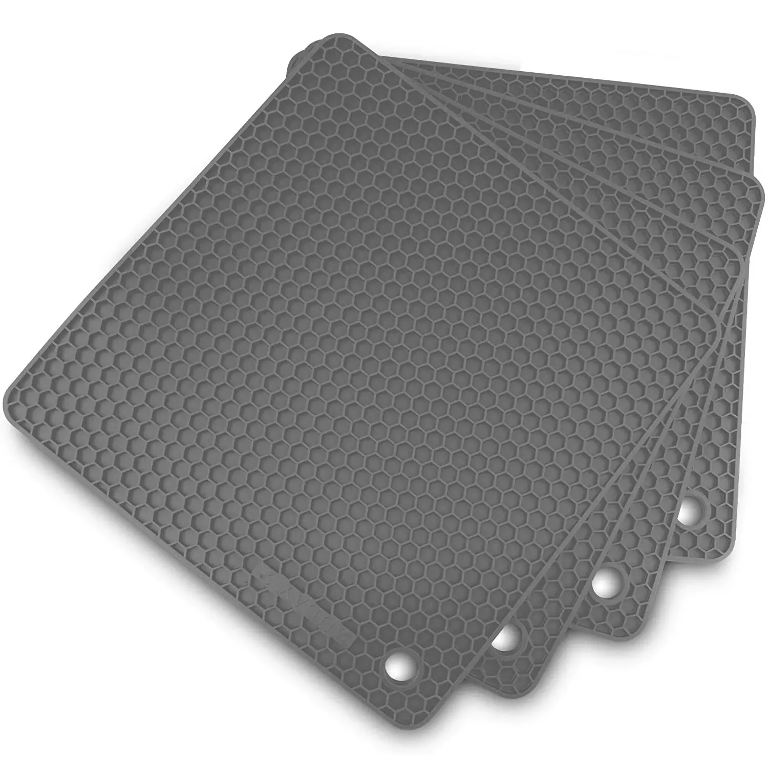 Silicone Trivet Mat Set - 4 Pack (7”x7”)