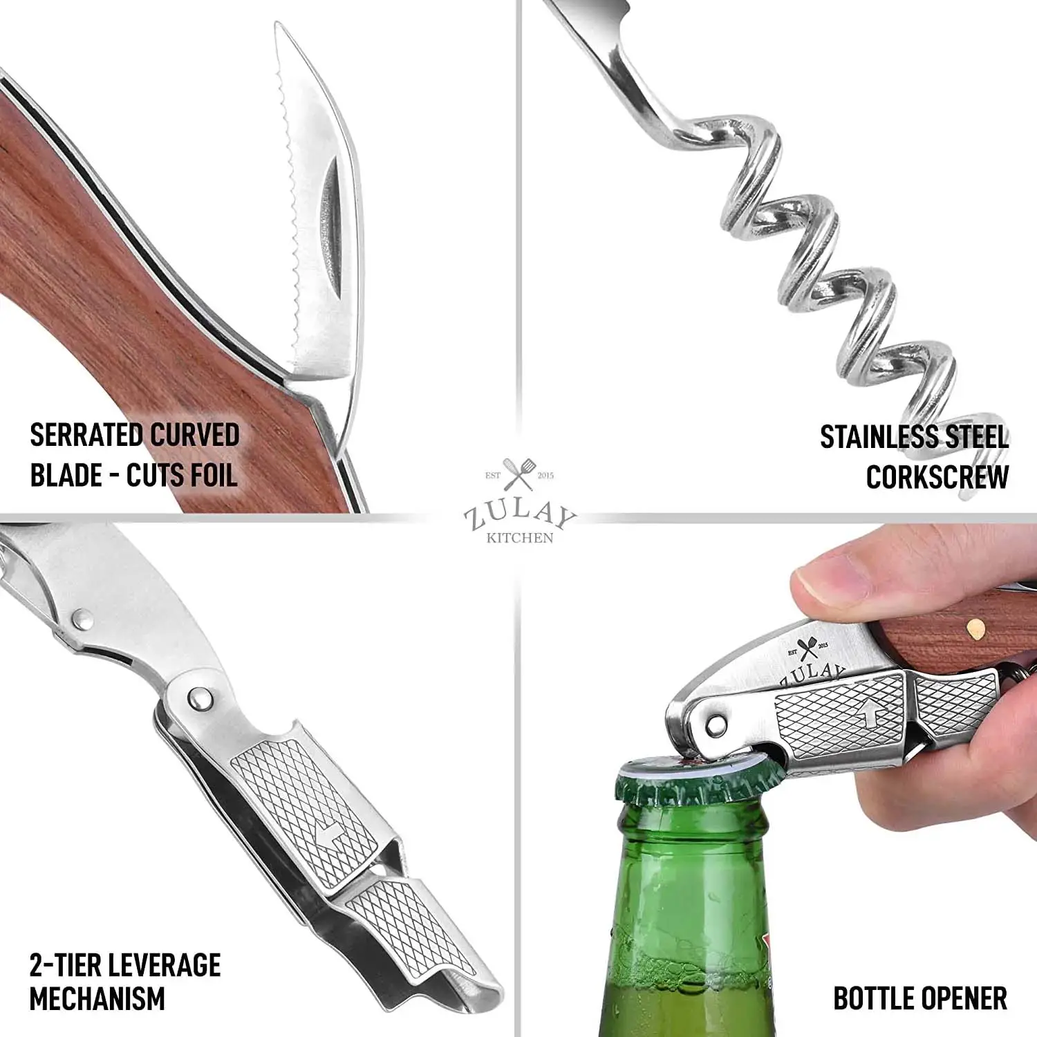 Waiter’s Corkscrew Bottle Opener