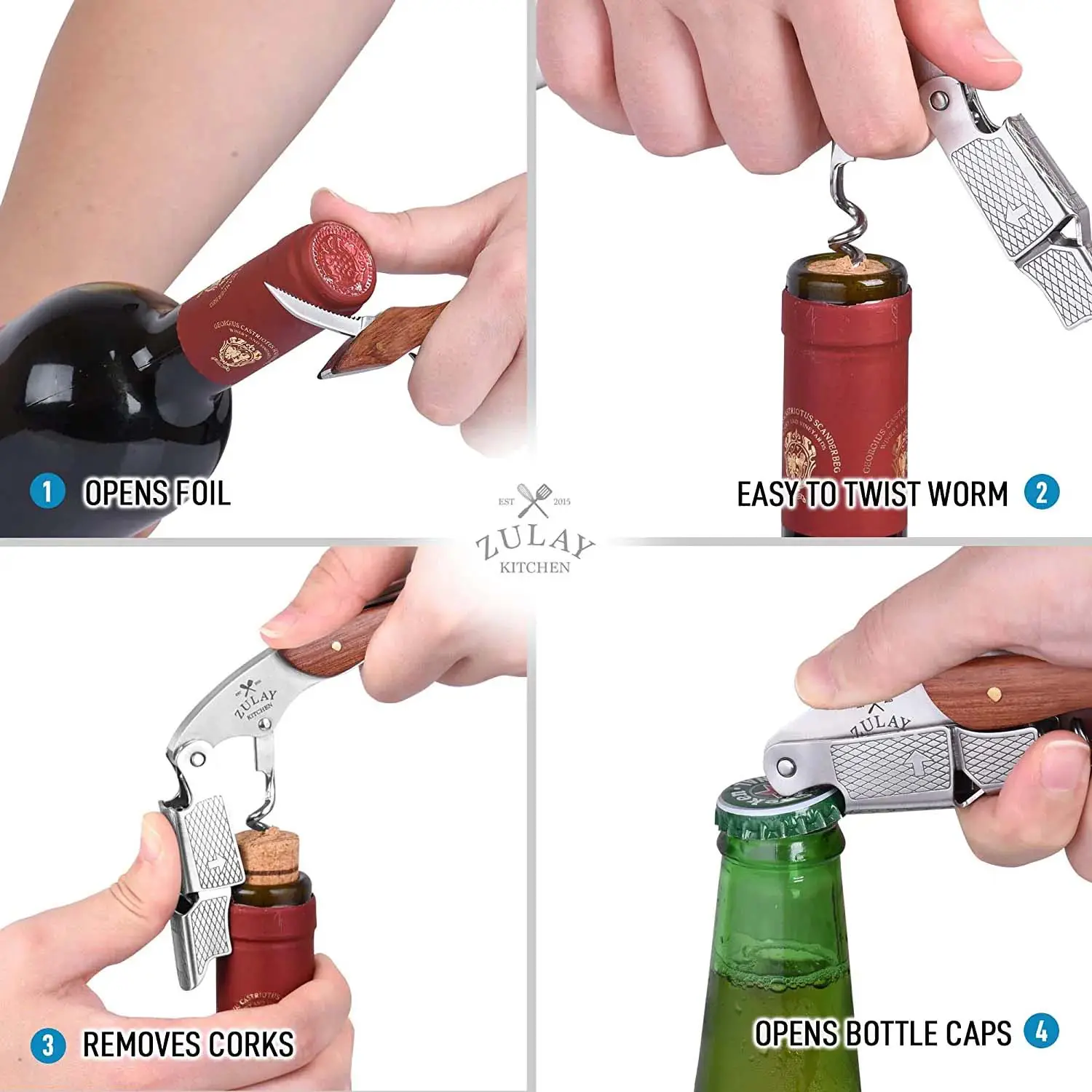 Waiter’s Corkscrew Bottle Opener