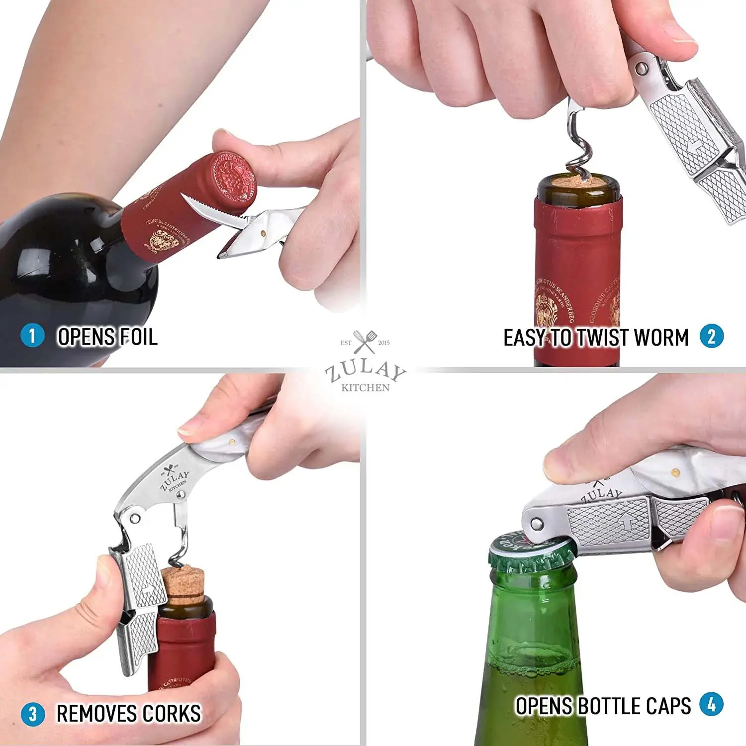 Waiter’s Corkscrew Bottle Opener