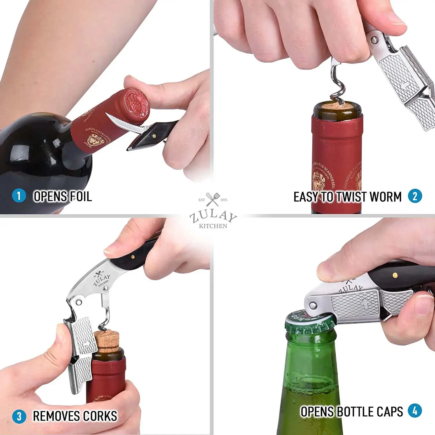 Waiter’s Corkscrew Bottle Opener