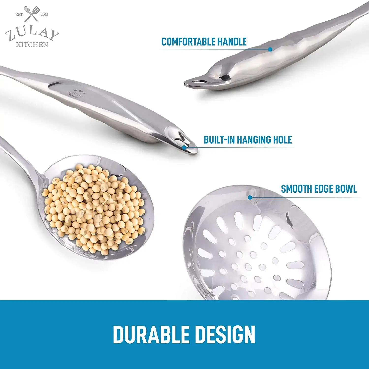 Stainless Steel Skimmer Spoon