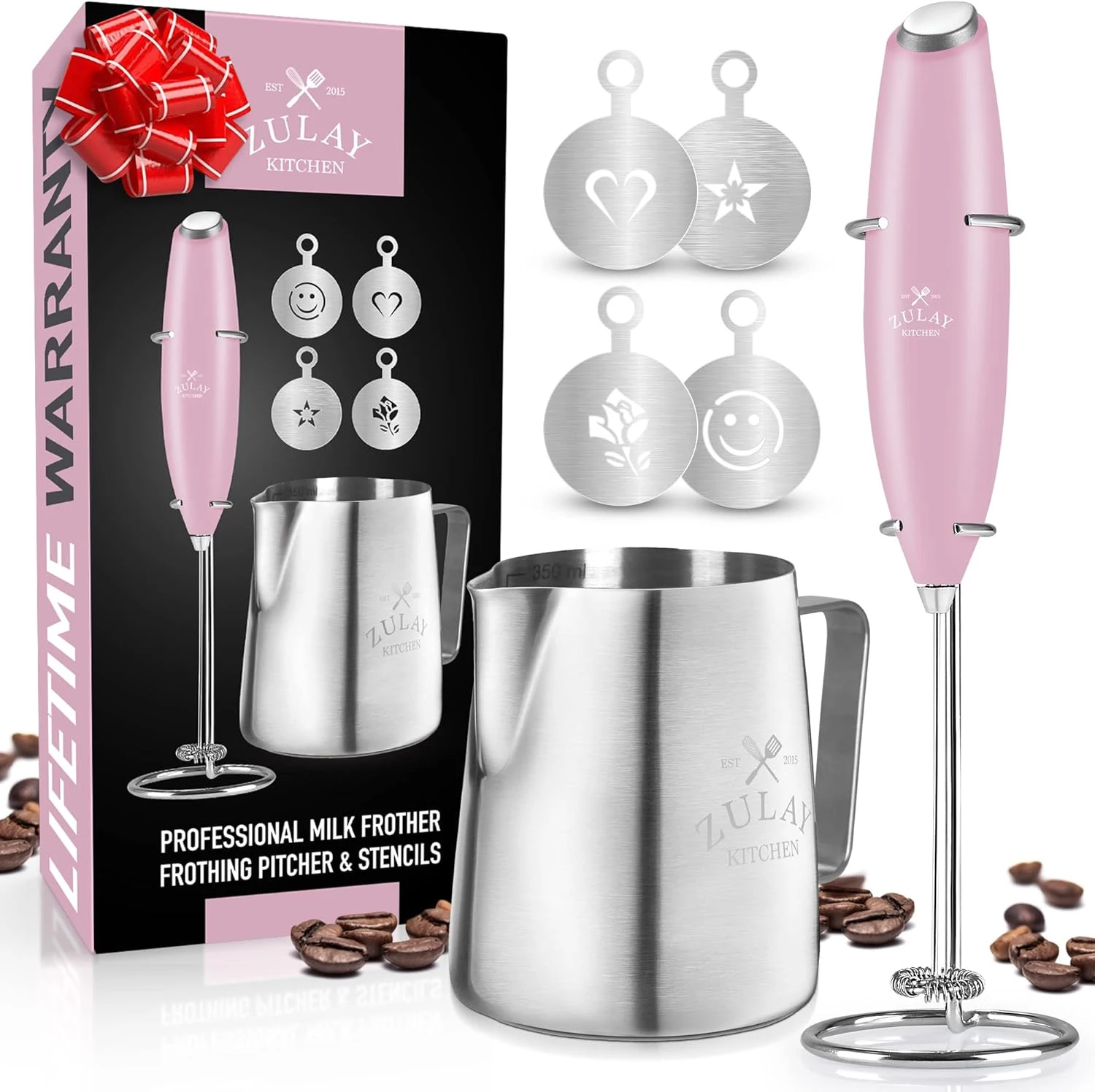 Zulay Complete Milk Frother Set Coffee Gift