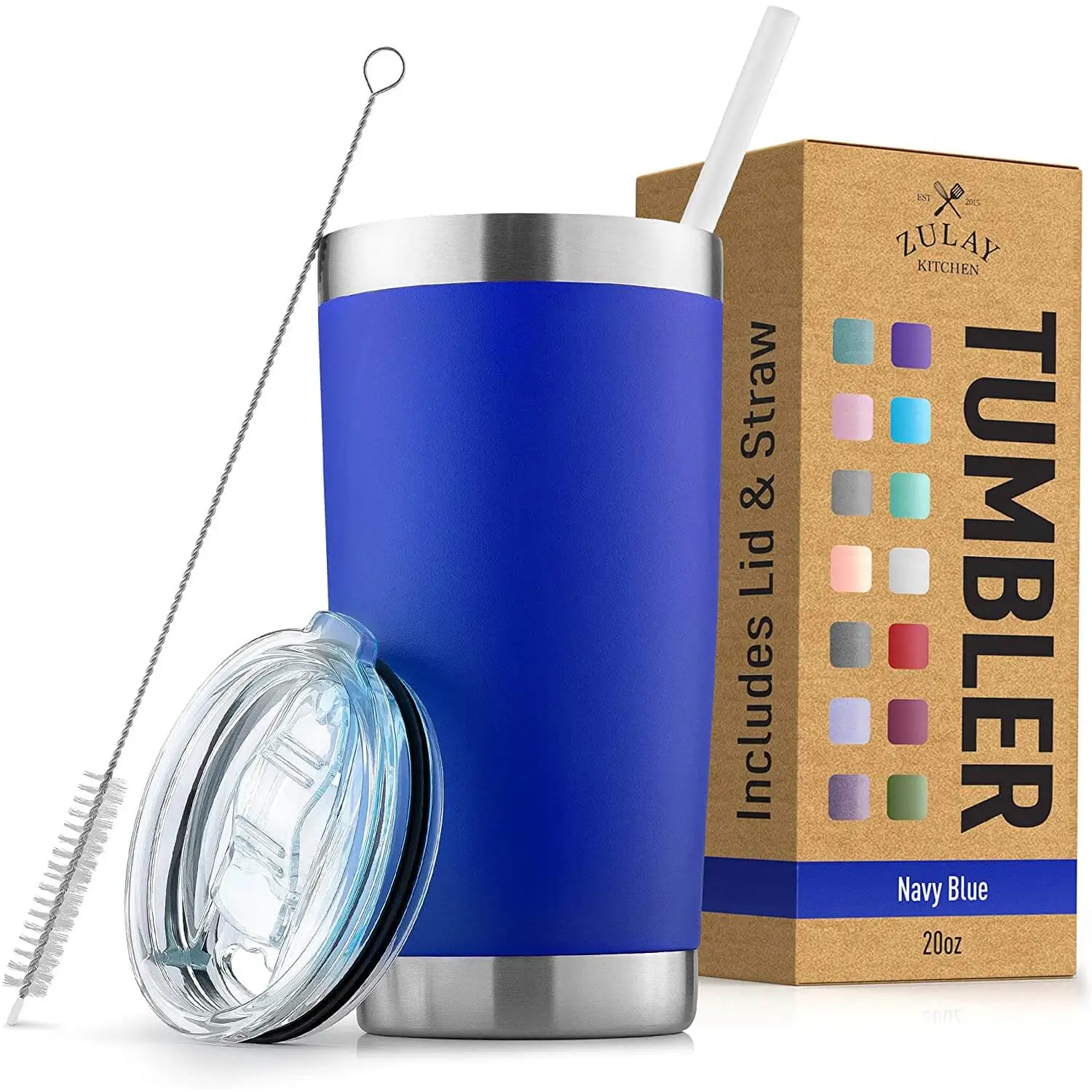 Tumbler With Lid and Straw - 20oz