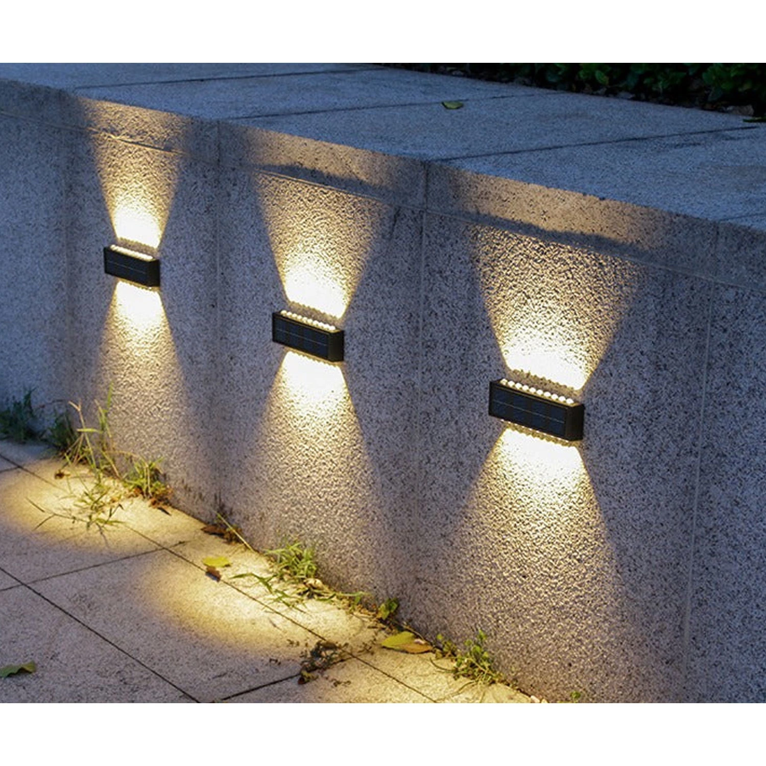 4-Pack Solar Outdoor Wall LED Light