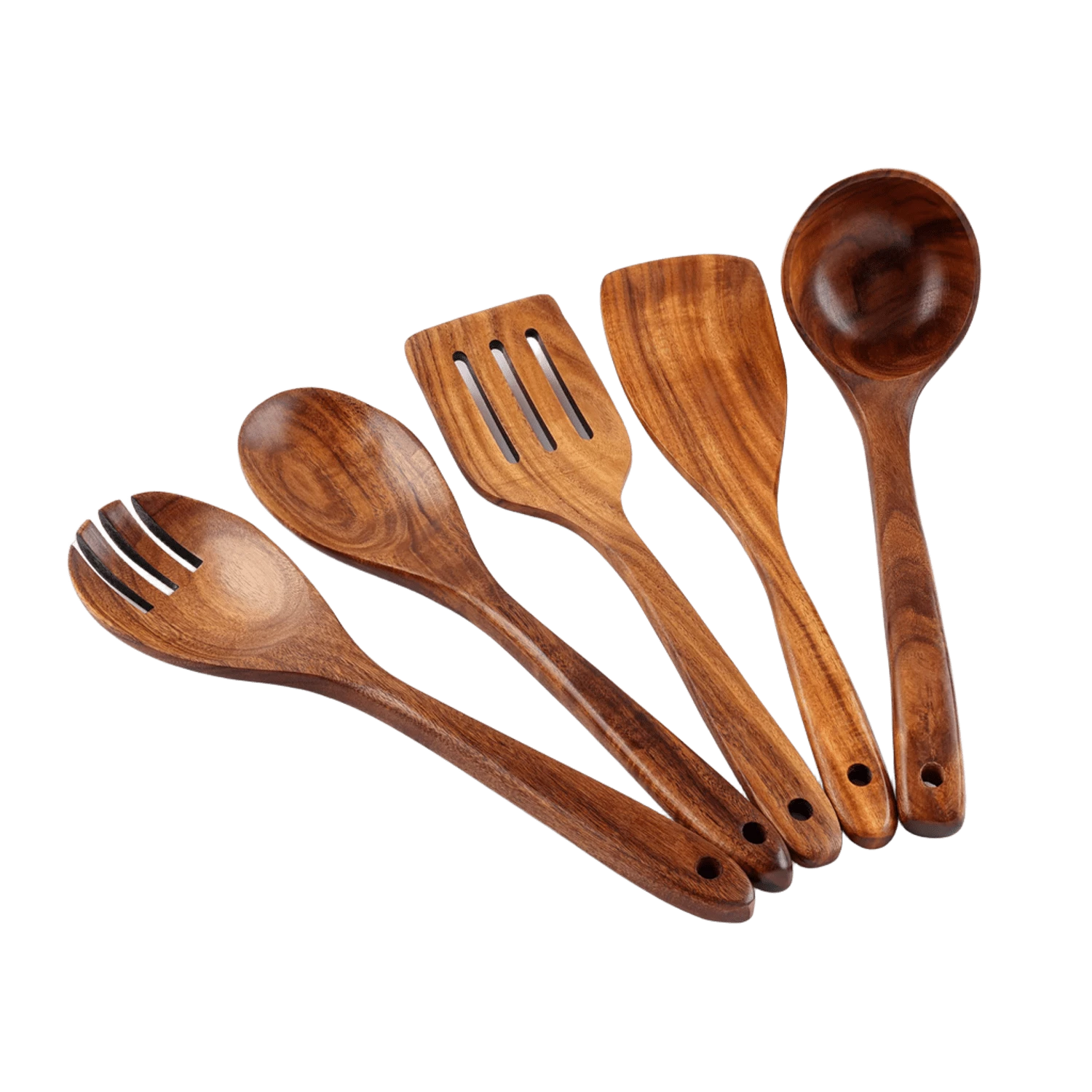 ZK Utensil Set Teak Wood - 7 Piece