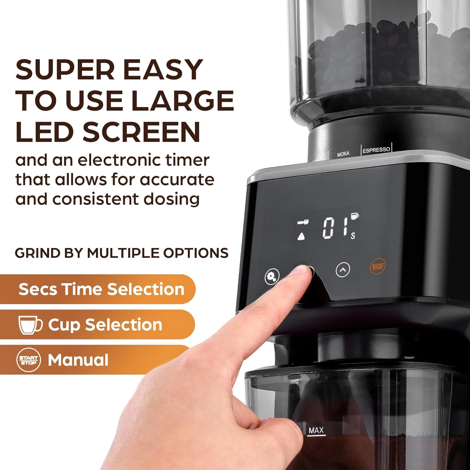 ZK Commercial Espresso Grinder