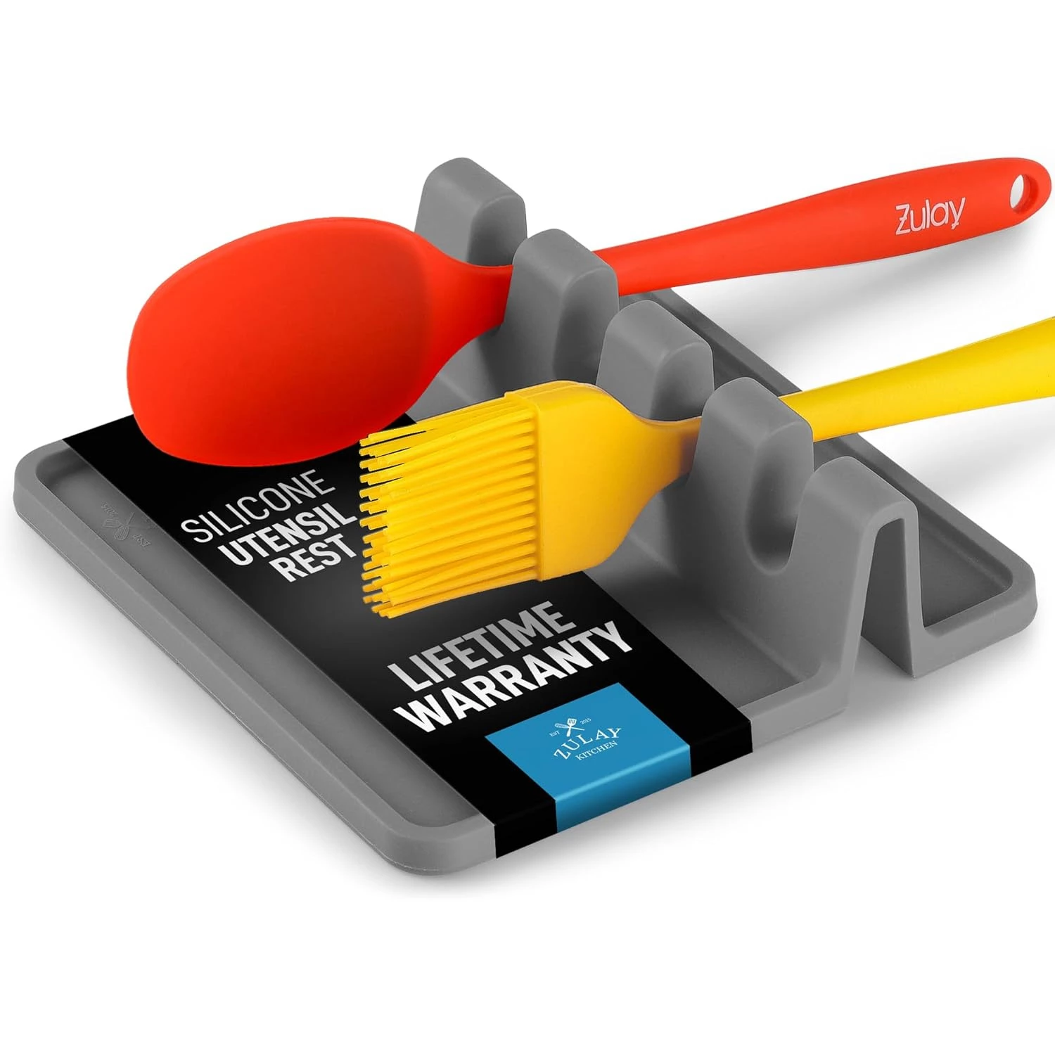 Retail - ZK Silicone Utensil Rest Grey