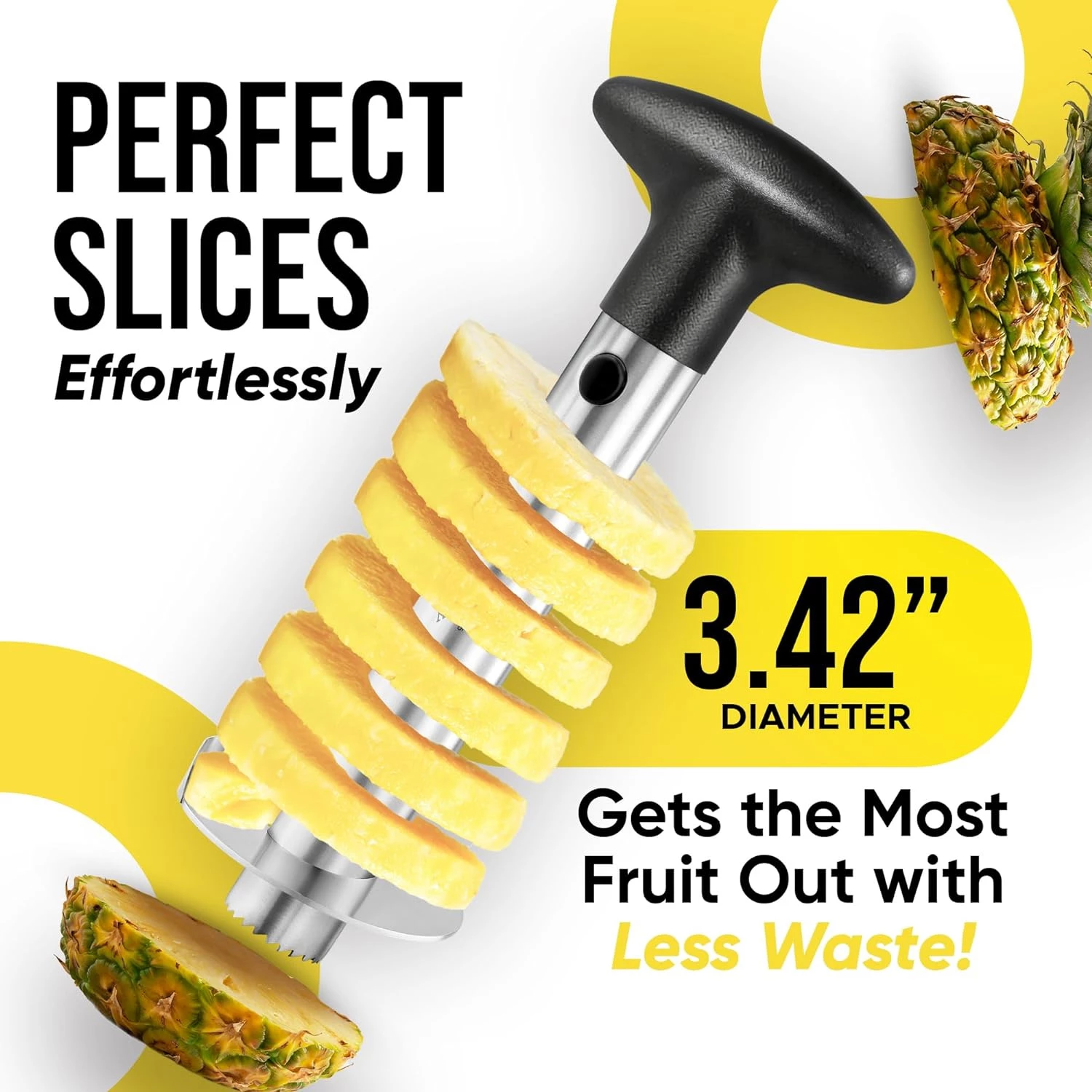 Retail - ZK Pineapple Corer w Black Handle