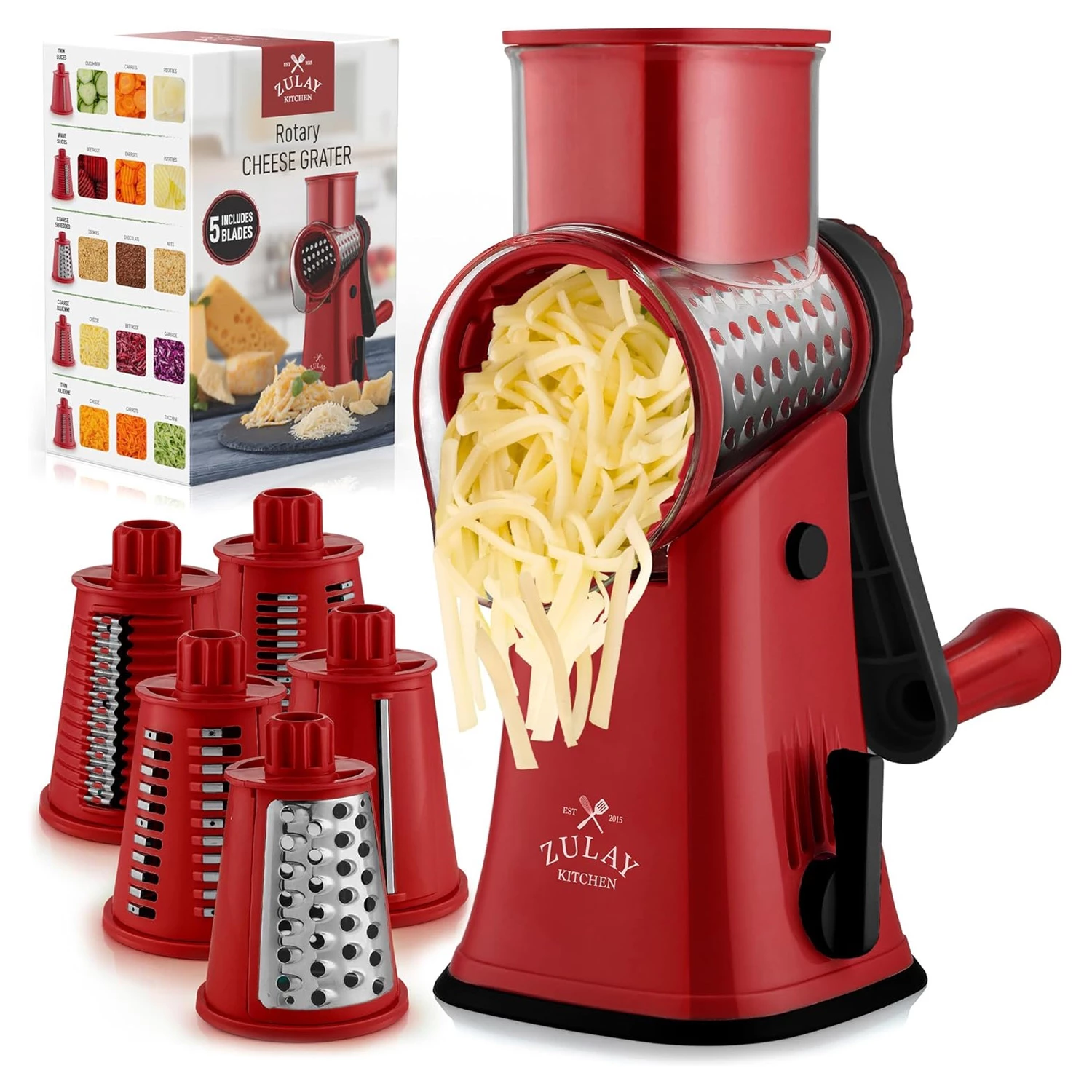 ZK Cheese Grater Rotary - 5 Blade