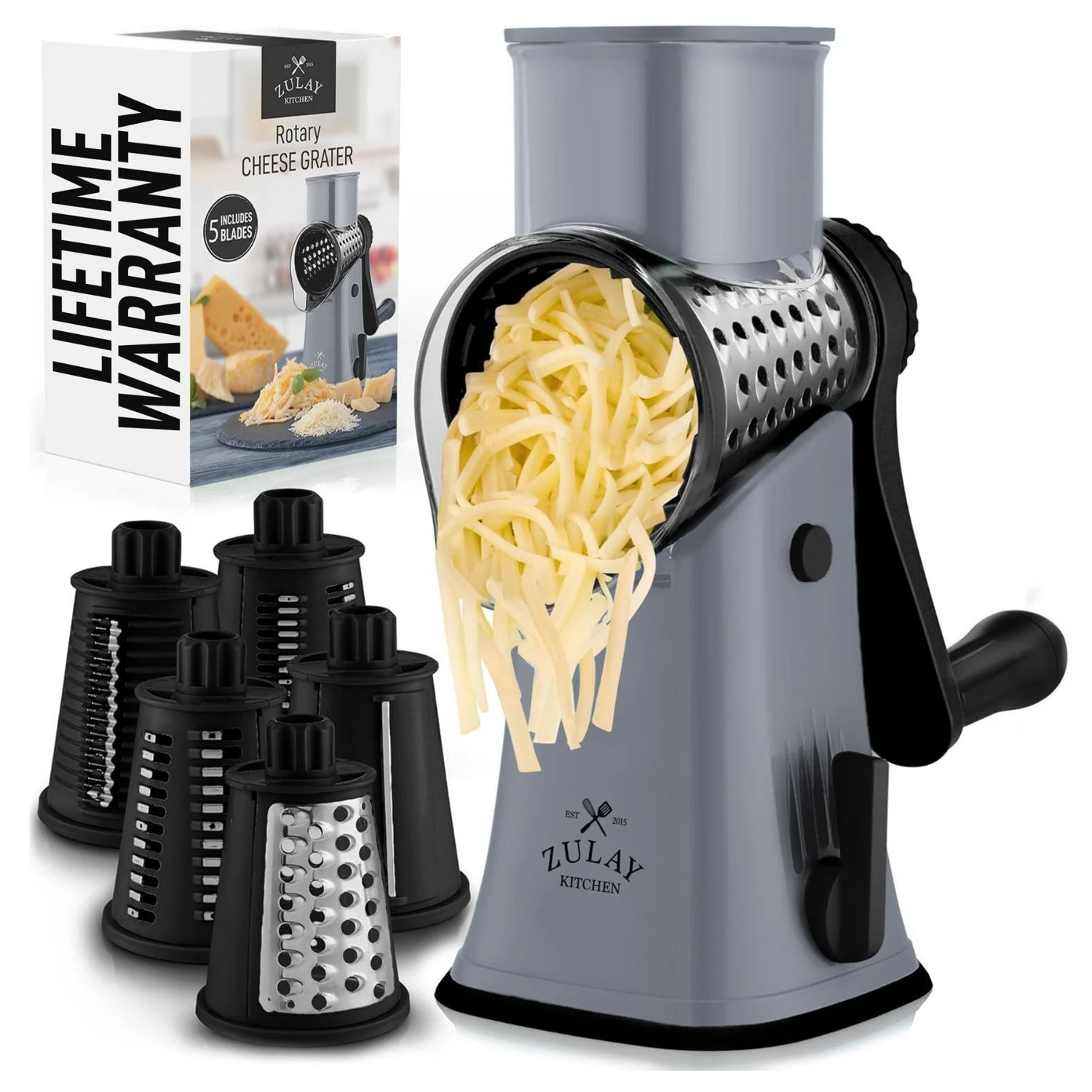 ZK Cheese Grater Rotary - 5 Blade