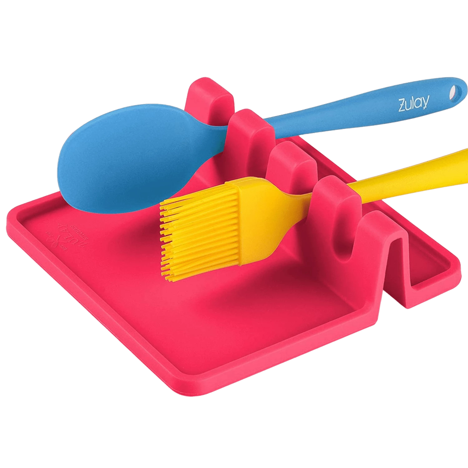 Silicone Utensil Rest with Drip Pad