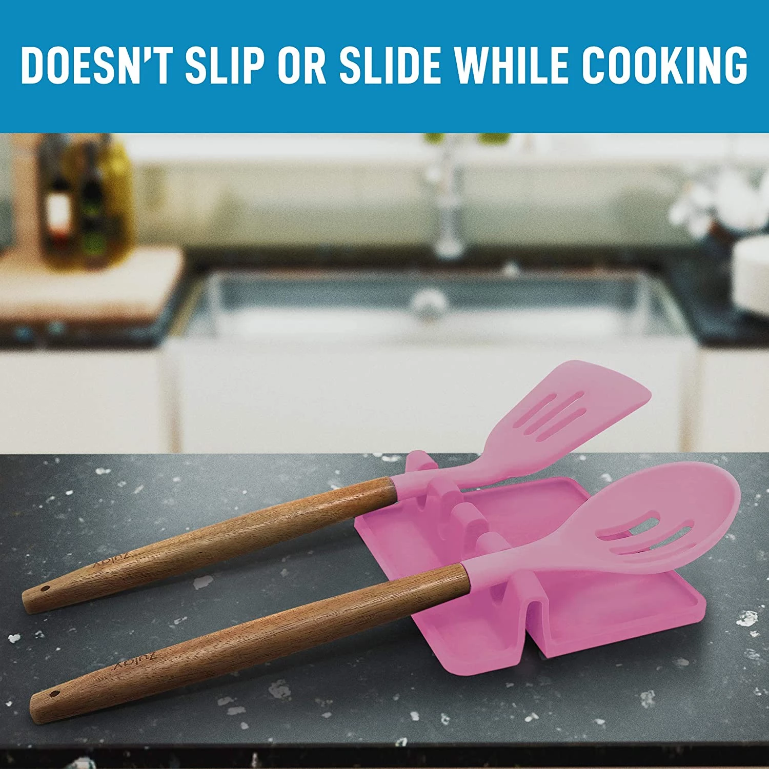 Silicone Utensil Rest with Drip Pad