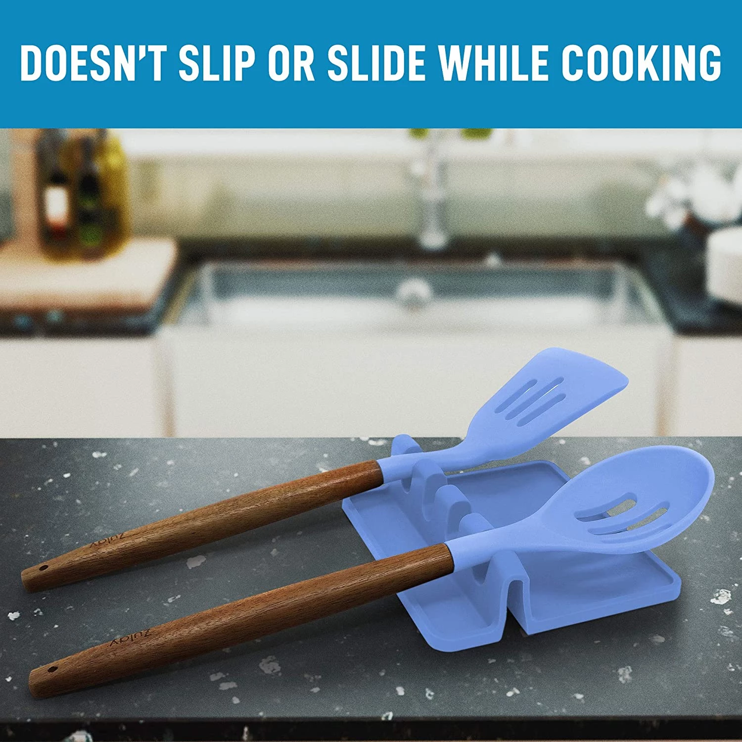 Silicone Utensil Rest with Drip Pad