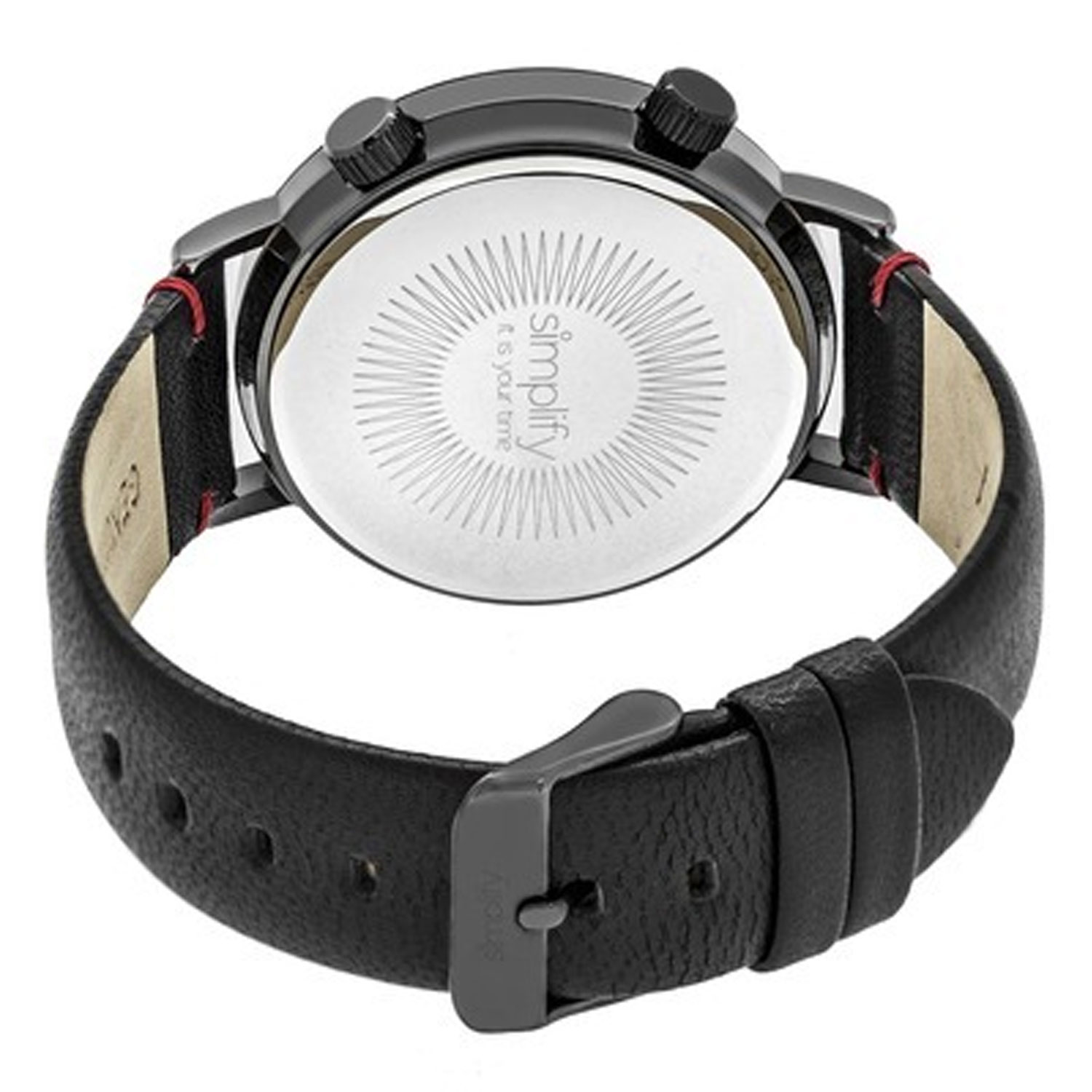 Simplify The 3300 Leather-Band Watch