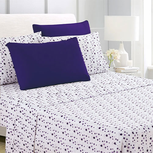 Purple Star Sheet Set- American Home Collection
