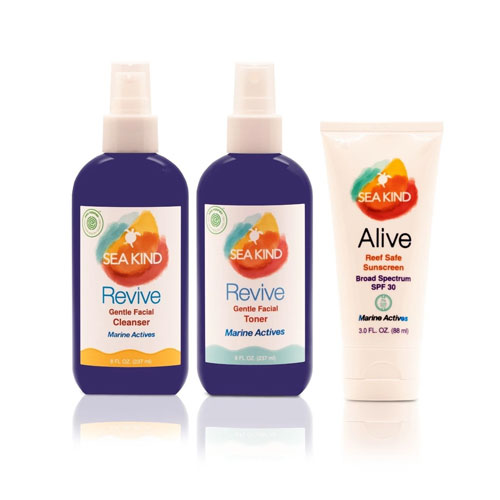 Revive Facial Toner And Cleanser + Alive Sunscreen Set