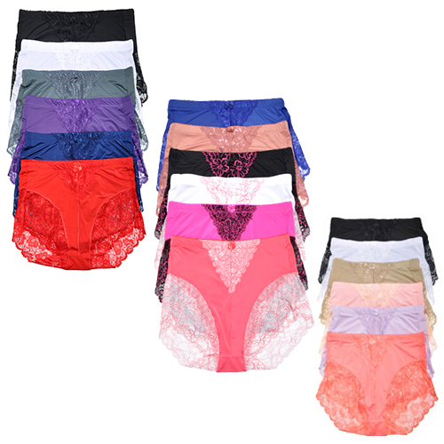 Angelina High Waist Light Control Briefs With Lace Accent Detail 6-Pack