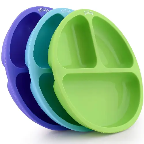Silicone Divided Baby Plates (3pcs)