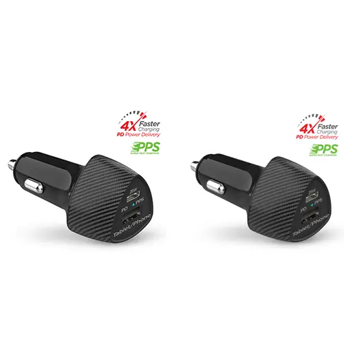 HyperGear SpeedBoost 25W And 45W PD Dual Output Car Charger