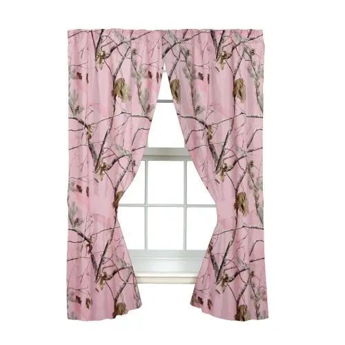 AP Pink Rod Pocket Curtains