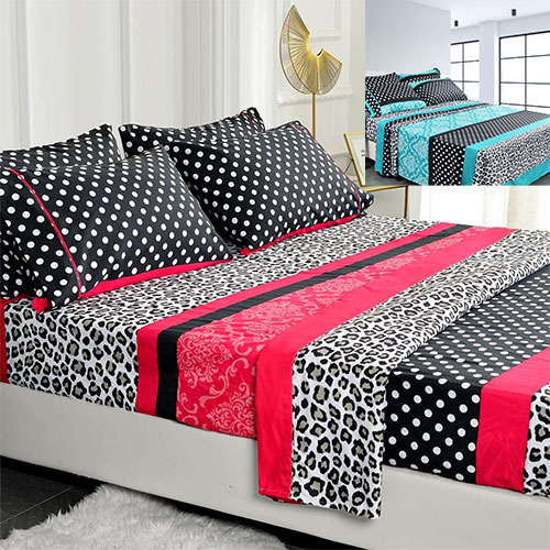 Pink Patchwork Sheet Set- American Home Collection
