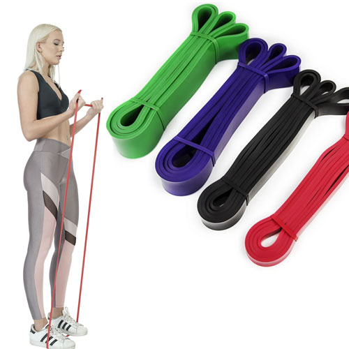 4 Pack Powerlifting And Pull Up Exercise Resistance Bands