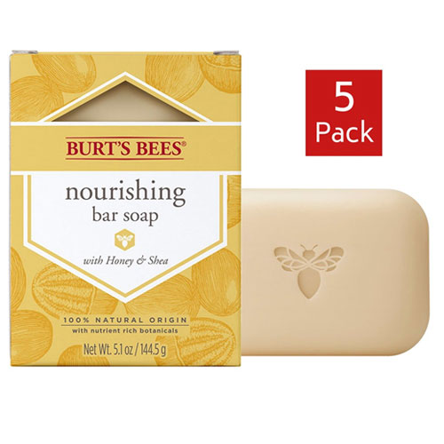 5 Pack Burt's Bees Nourishing Bar Soap