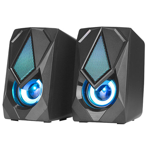 2.0 Stereo Gaming Speaker with RGB Backlight 3.5 mm jack Audio