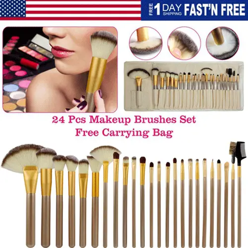 24-Piece Makeup Brushes Set