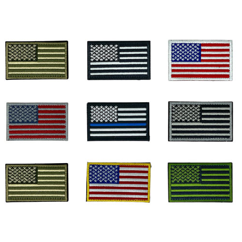 Tactical USA Flag Patch With Detachable Backing