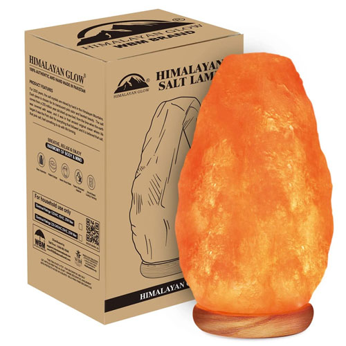 Natural Salt Orange Lamp