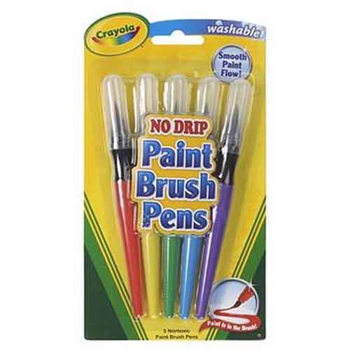 5 Count Washable Paint Brush Pen